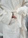 Халат жіночий теплий, плюшева травка колір білий IMMA126-42-46 білий фото 6