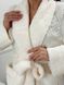 Халат жіночий теплий, плюшева травка колір білий IMMA126-42-46 білий фото 3