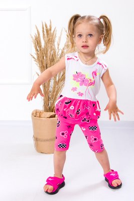 Комплект для дівчаток туніка і бриджі колір рожевий 9750-002-33_ТК-2 фото
