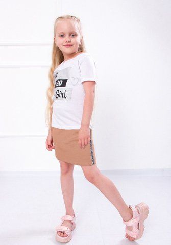 Комплект для дівчинки спідниця та футболка 104 6193-057-33_ТК-6 фото