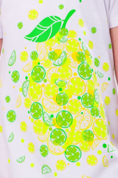 Сукня футболка для дівчинки з принтом 6054-036-33_ТК-1-98 фото