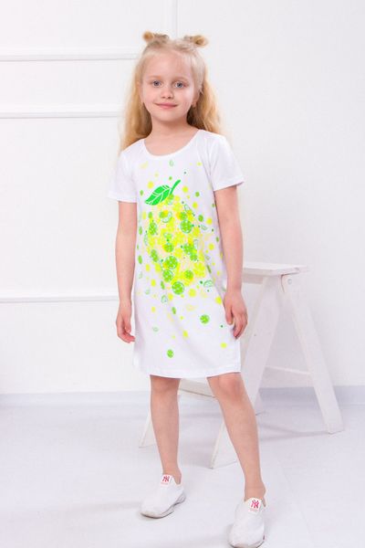 Сукня футболка для дівчинки з принтом 6054-036-33_ТК-1-98 фото
