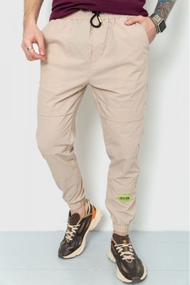 Спортивні брюки-джогери чоловічі бежеві L 157R101_AG-7 фото