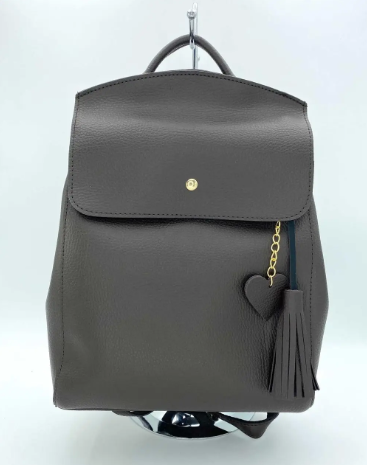 Рюкзак жіночий, місткий з прикрасою колір коричневий N44605-27/11-N-коричневий фото