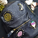 Рюкзак для дівчинки чорний з прикрасами Luna8124-09/08-2-N  фото 3