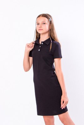 Сукня-поло для дівчинки колір чорний 6211-091_ТК-8-134 фото