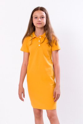 Сукня-поло для дівчинки колір гірчиця 6211-091_ТК-21-134 фото