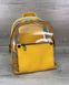 Рюкзак жіночий силіконовий з екошкірою жовтого кольору N44415-28/06-N фото 1