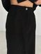 Костюм жіночий вельветовий спідниця міді і жакет вкорочений колір чорний IMMA080 42 чорний фото 8