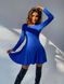 Сукня міні в рубчик колір синій IMMA089-синій фото 2