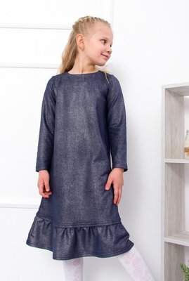 Сукня вільна для дівчинки двонитка люрекс 6004-055-1_ТК-1-110 фото