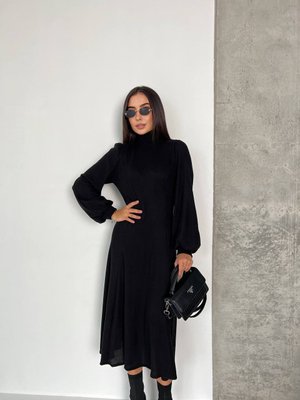 Сукня ангорова довжини міді колір чорний IMMA114-42-46 чорний фото