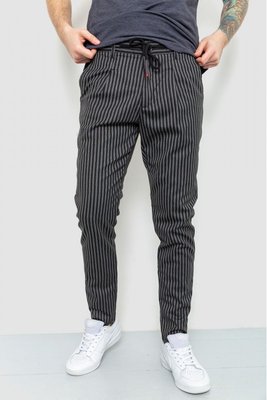 Штани чоловічі в смужку колір сіро-чорний 157R2007-1_AG-1-S фото